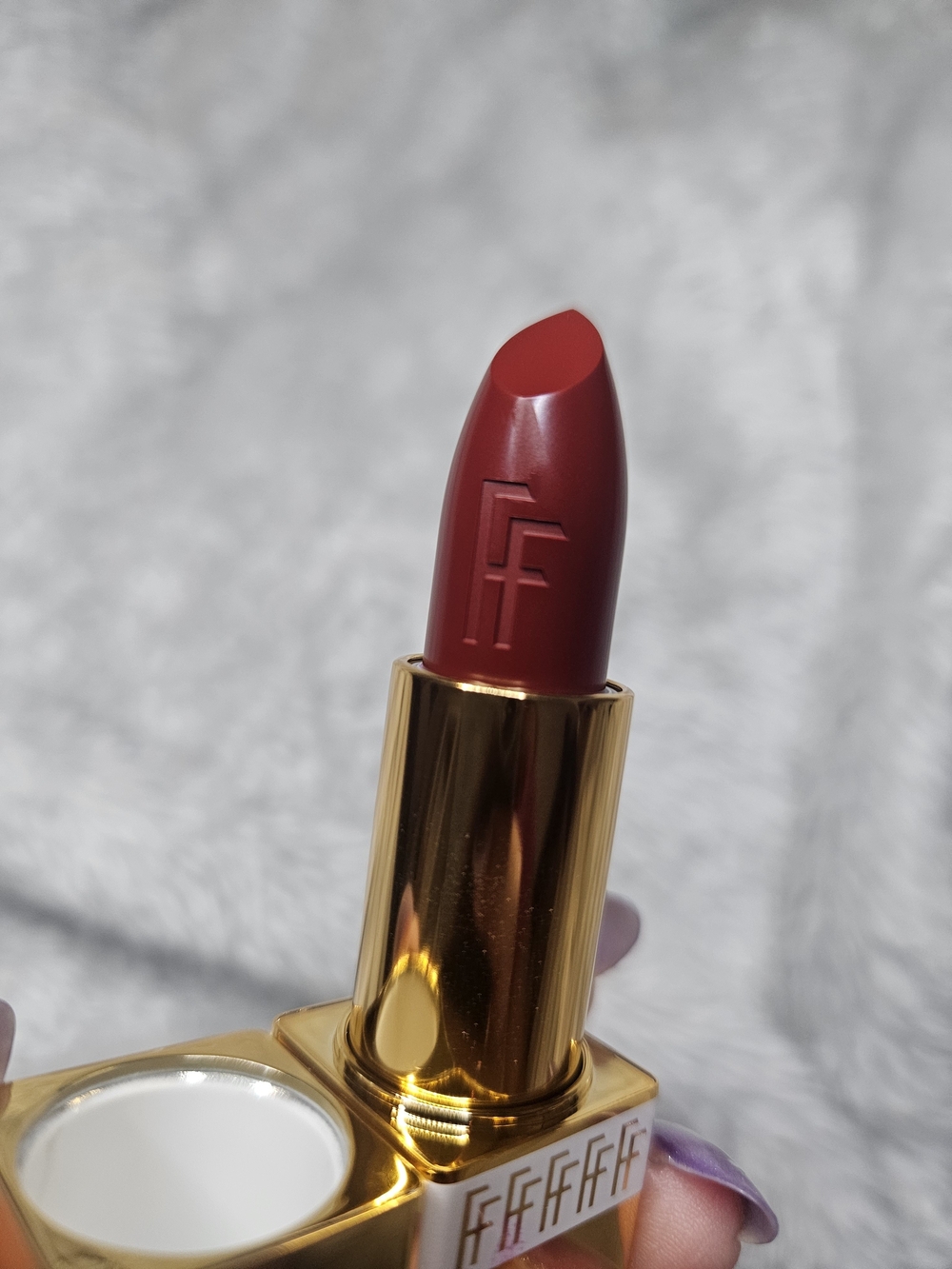 "Pure Plum" Lipstick - Red Matte Finish
